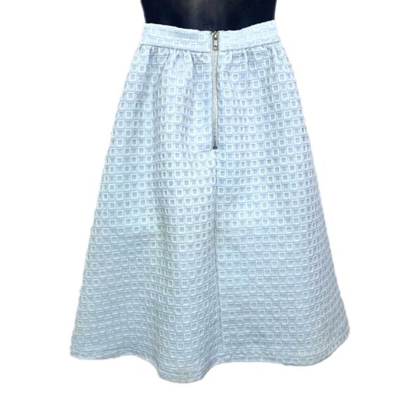 Topshop Textured A-Line Skirt - Picture 5 of 8